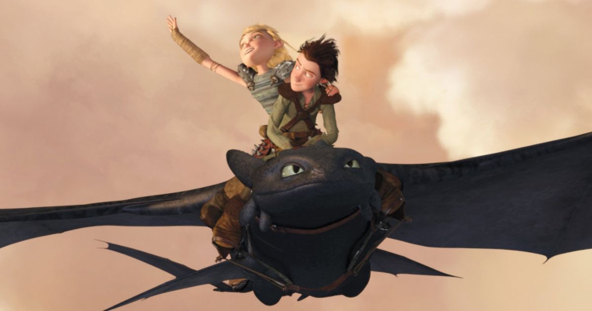 A scene from How to Train Your Dragon 