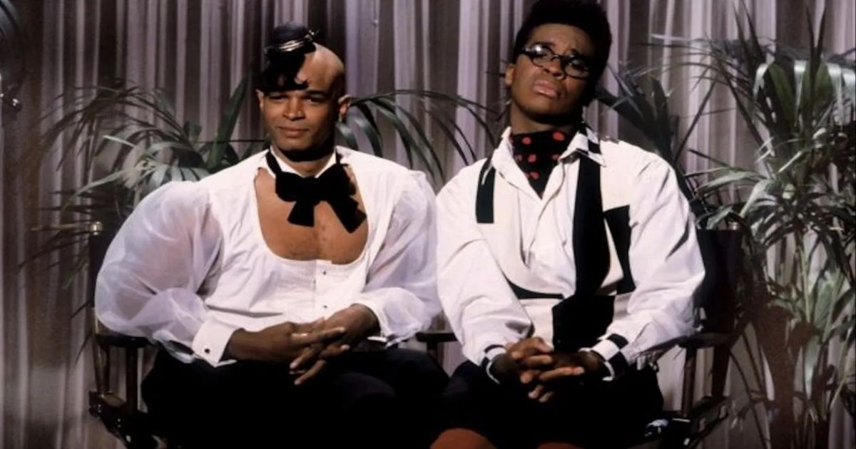 Damon Wayans and David Alan Grier in a gay skit for In Living Color (1990)