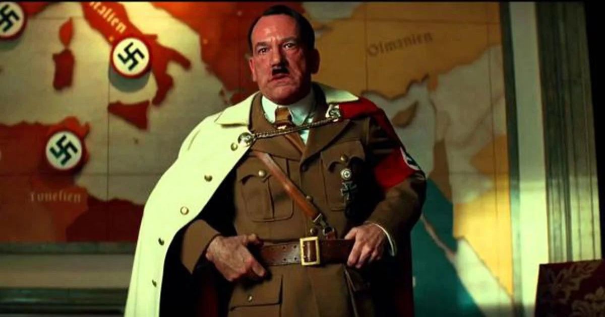 Hitler in the war room in Inglorious Basterds
