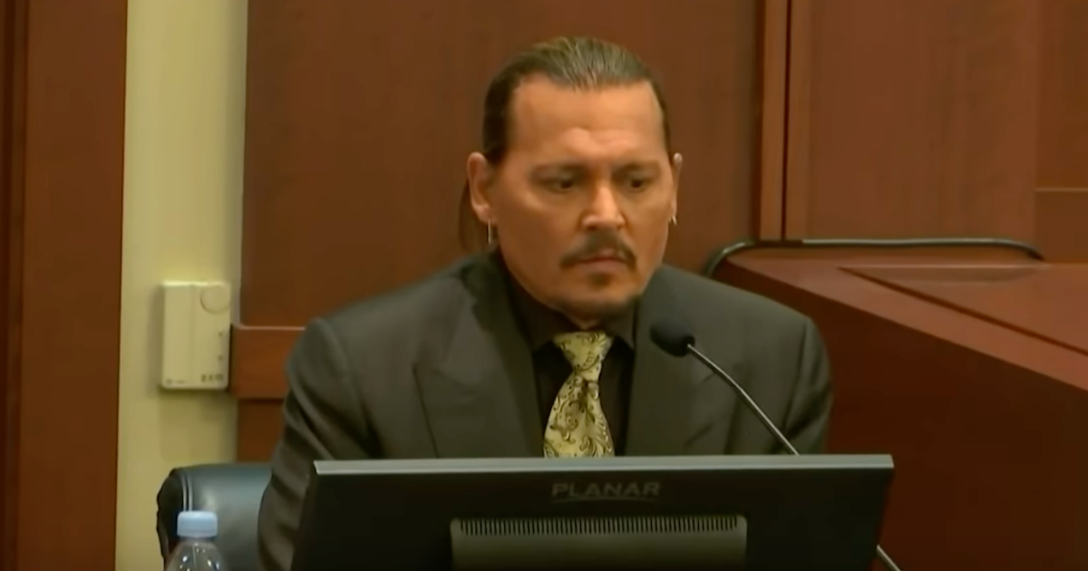 Johnny Depp testifying in court