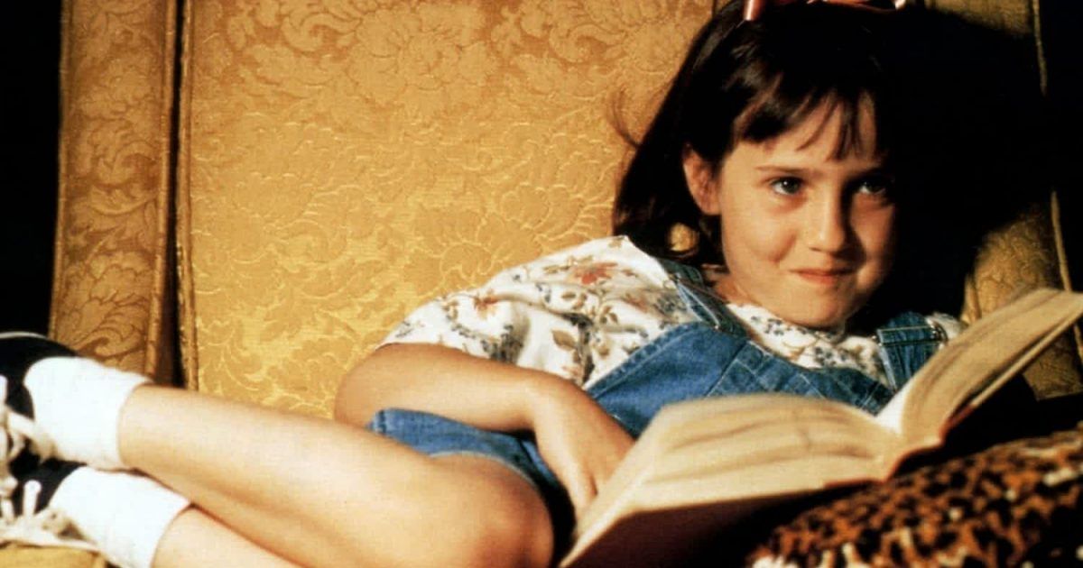 Matilda reading a book
