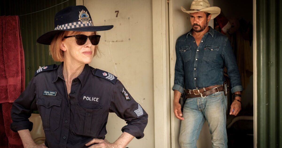 The uniformed cop and the cowboy detective in Mystery Road