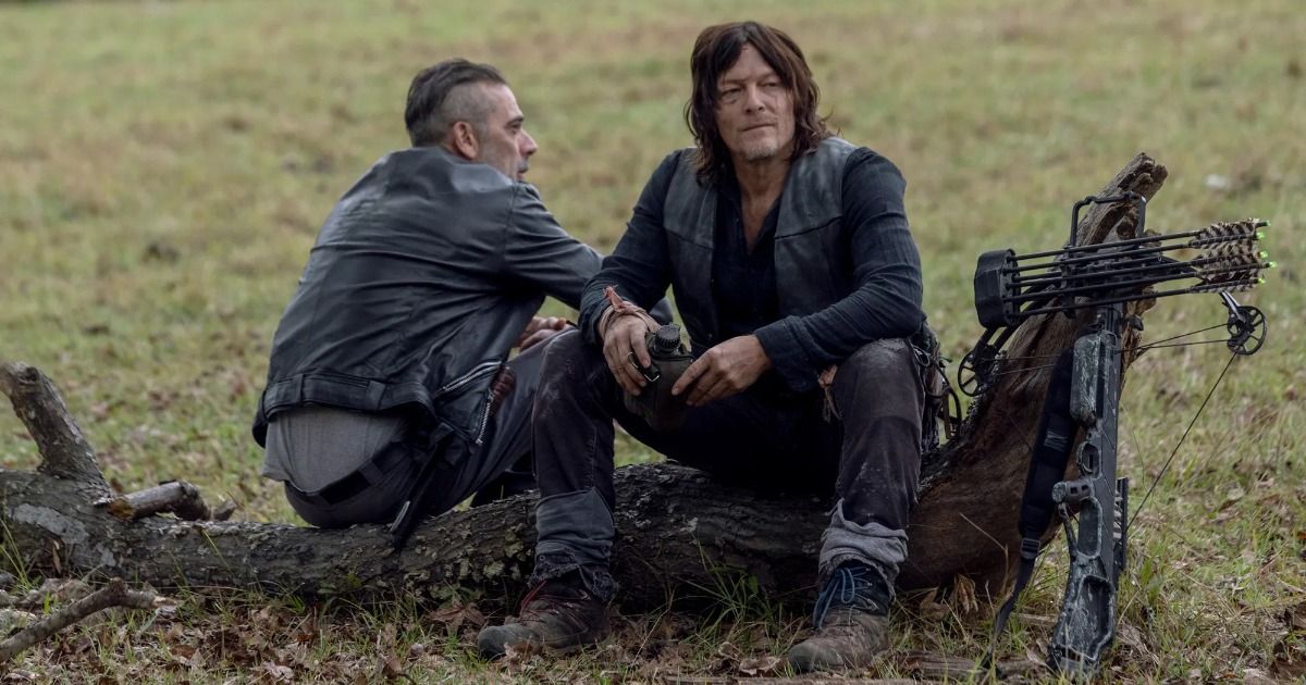 Negan e Daryl em The Walking Dead