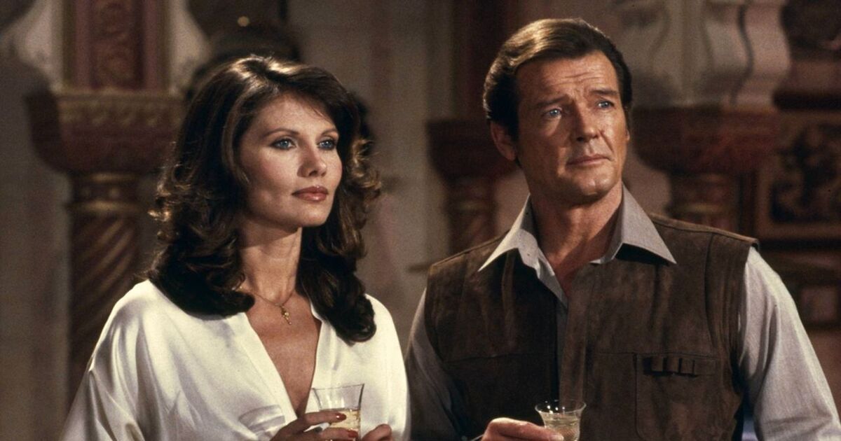Maude Adams and Roger Moore in Octopussy
