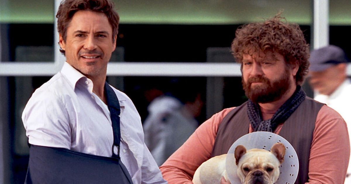 Zach Galifianakis and Robert Downey Jr. in Due Date
