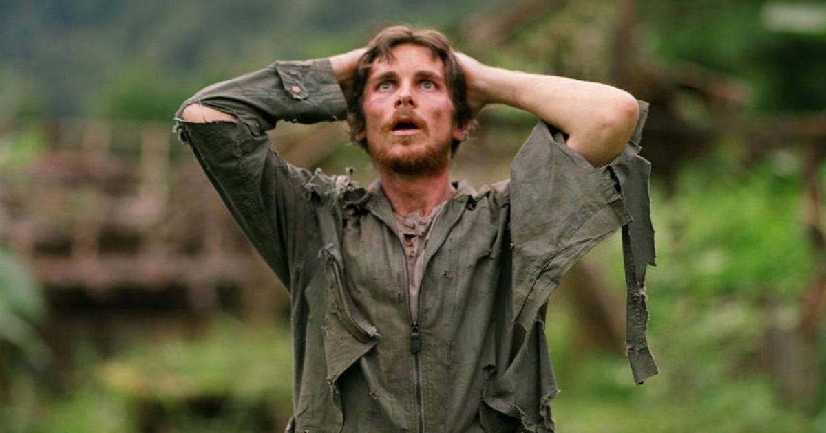 Christian Bale as Lt. Dieter Dengler in Rescue Dawn