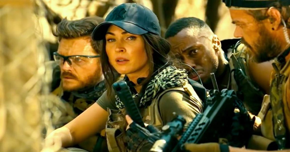 Megan Fox and others put on tactical gear to hunt a lion in Rogue