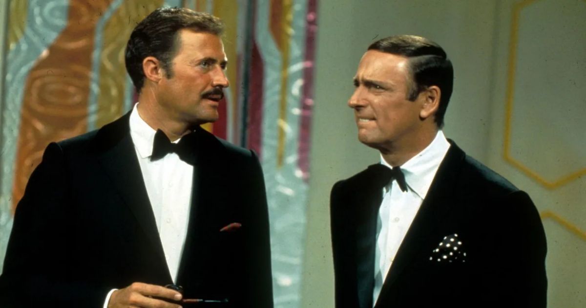 A scene from Rowan and Martin's Laugh In (1968)