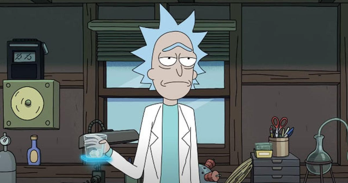 Rick attempting suicide yet again in Rick and Morty