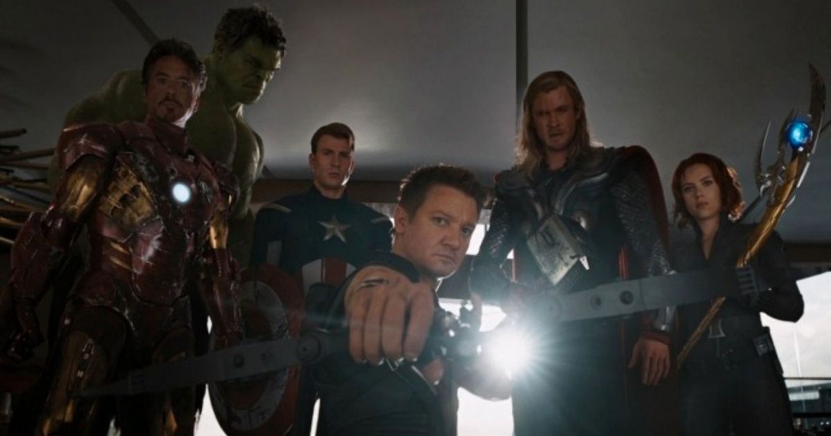 The cast of The Avengers arresting Loki