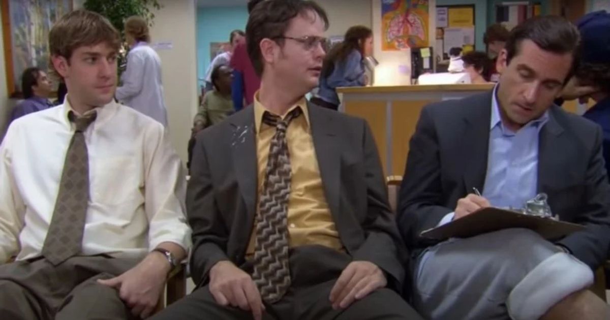 Jim Dwight and Michael in The Office