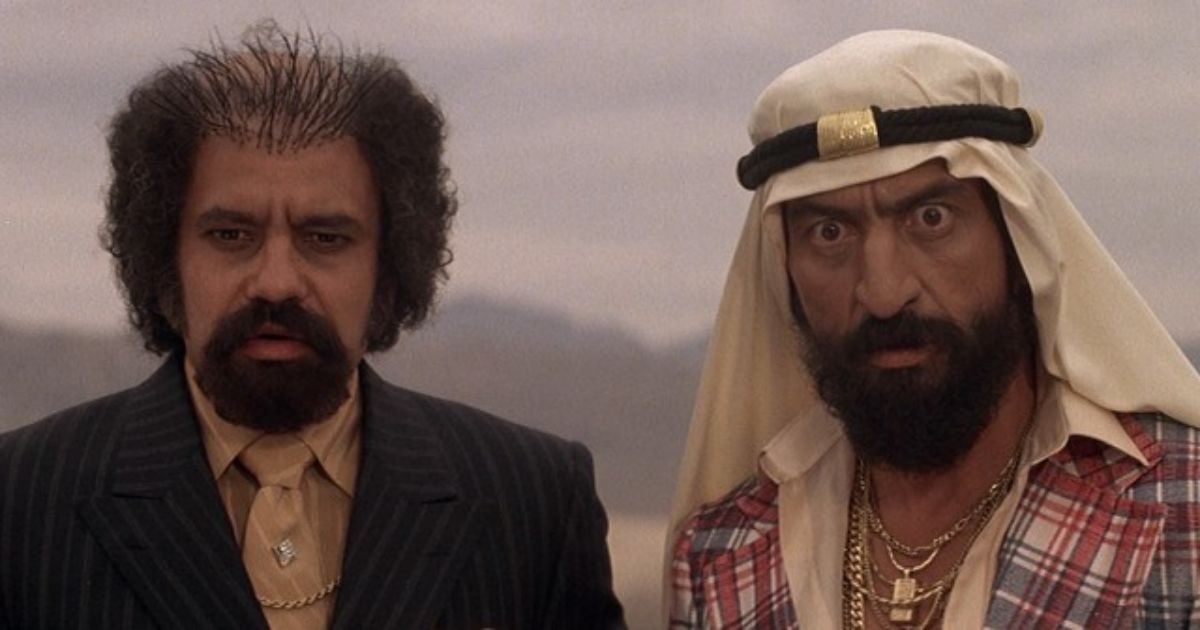Cheech and Chong dressed as rich Arabs in Things Are Tough All Over