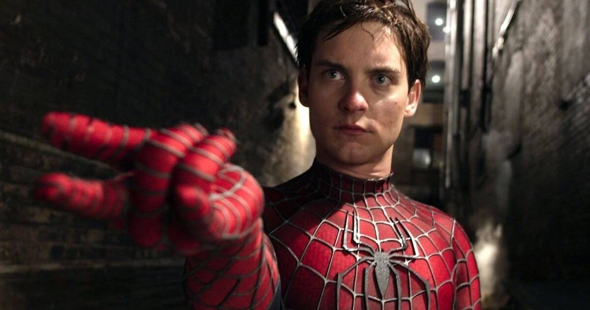Tobey Maguire as Spider-Man in the sequel