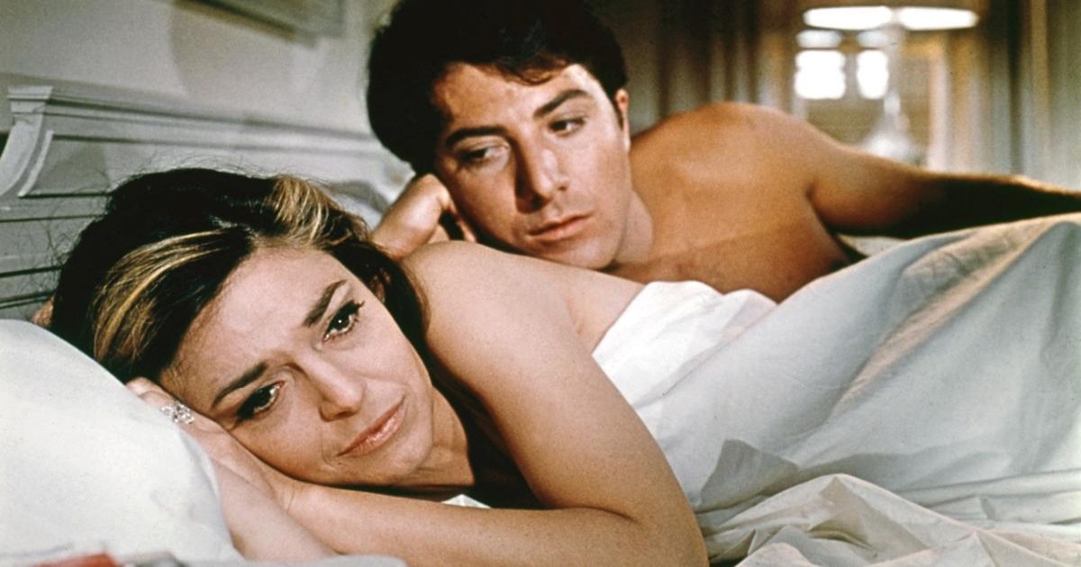 The Graduate with Mrs. Robinson in bed