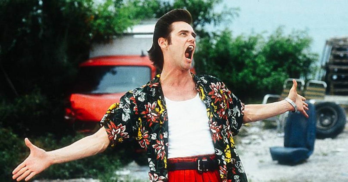 Jim Carrey as Ace Ventura Pet Detective