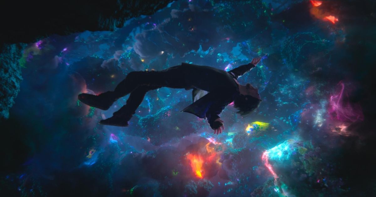 Doctor Strange floats in space