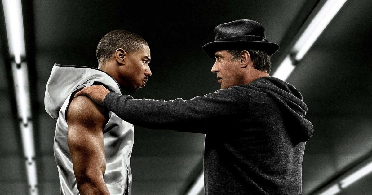 Michael B. Jordan and Sylvester Stallone in Rocky