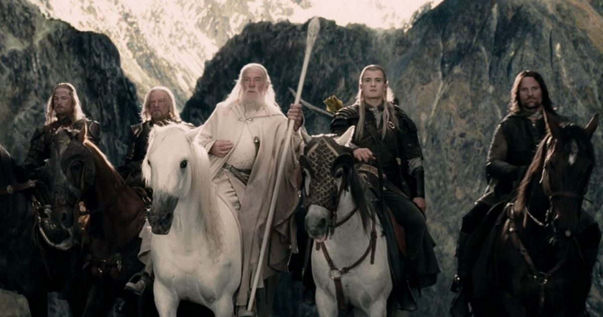 Characters on horseback in The Lord of the Rings