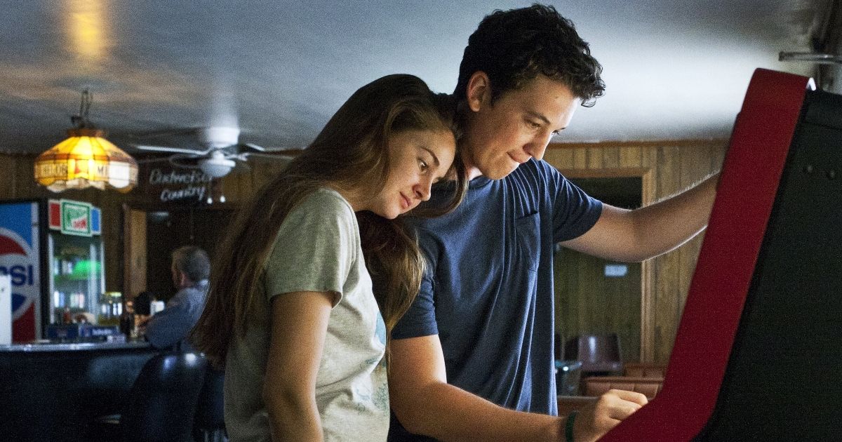 Miles Teller and Shailene Woodley in The Spectacular Now