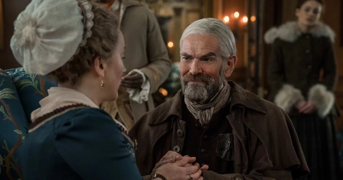 Murtaugh and Jocasta in Outlander