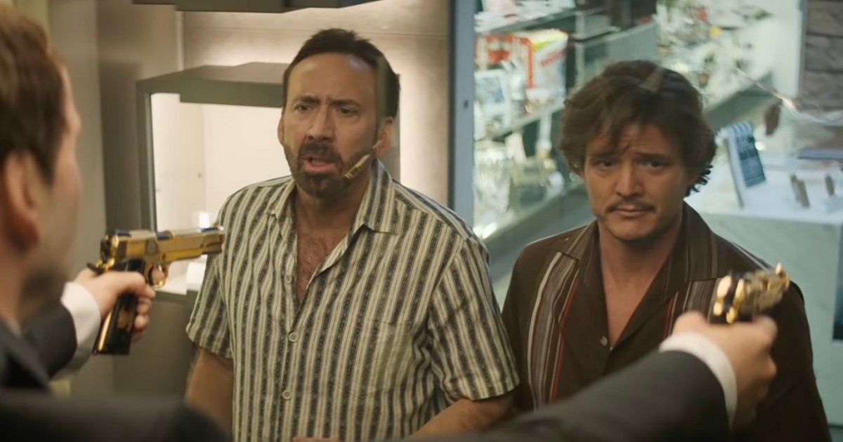 Nicolas Cage and Pedro Pascal in The Unbearable Weight of Massive Talent