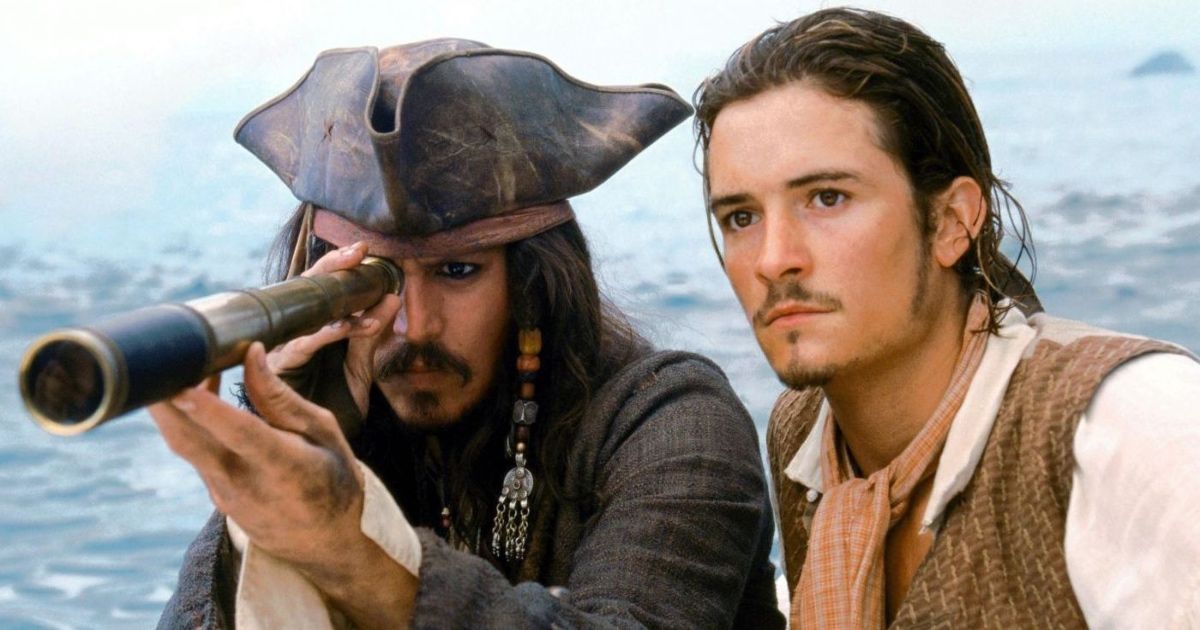 Pirates Johnny Depp and Orlando Bloom
