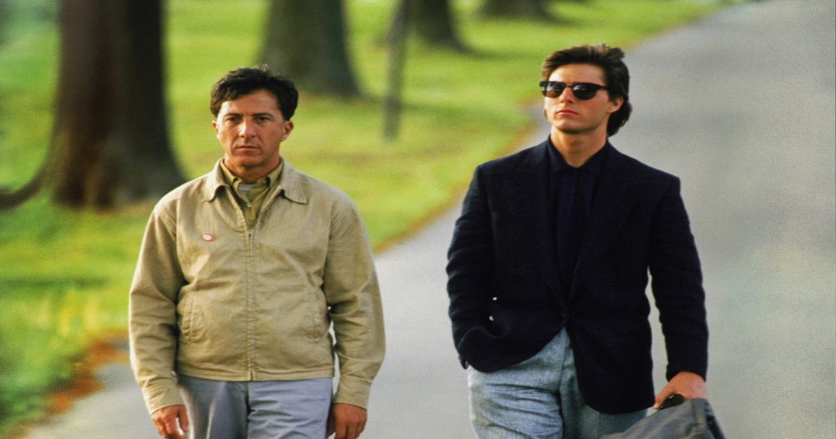 Tom Cruise and Dustin Hoffman in Rain Man