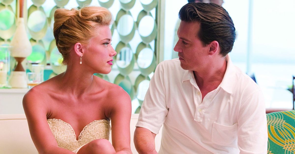 Amber Heard and Johnny Depp in The Rum Diary.
