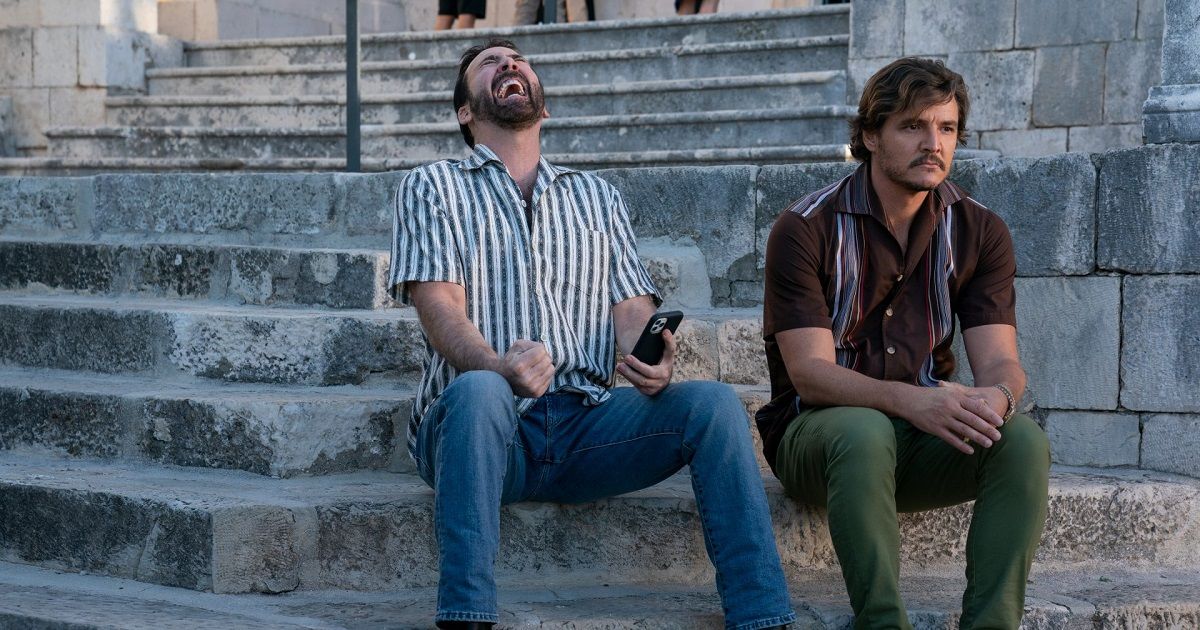 Nicolas Cage and Pedro Pascal in The Unbearable Weight of Massive Talent
