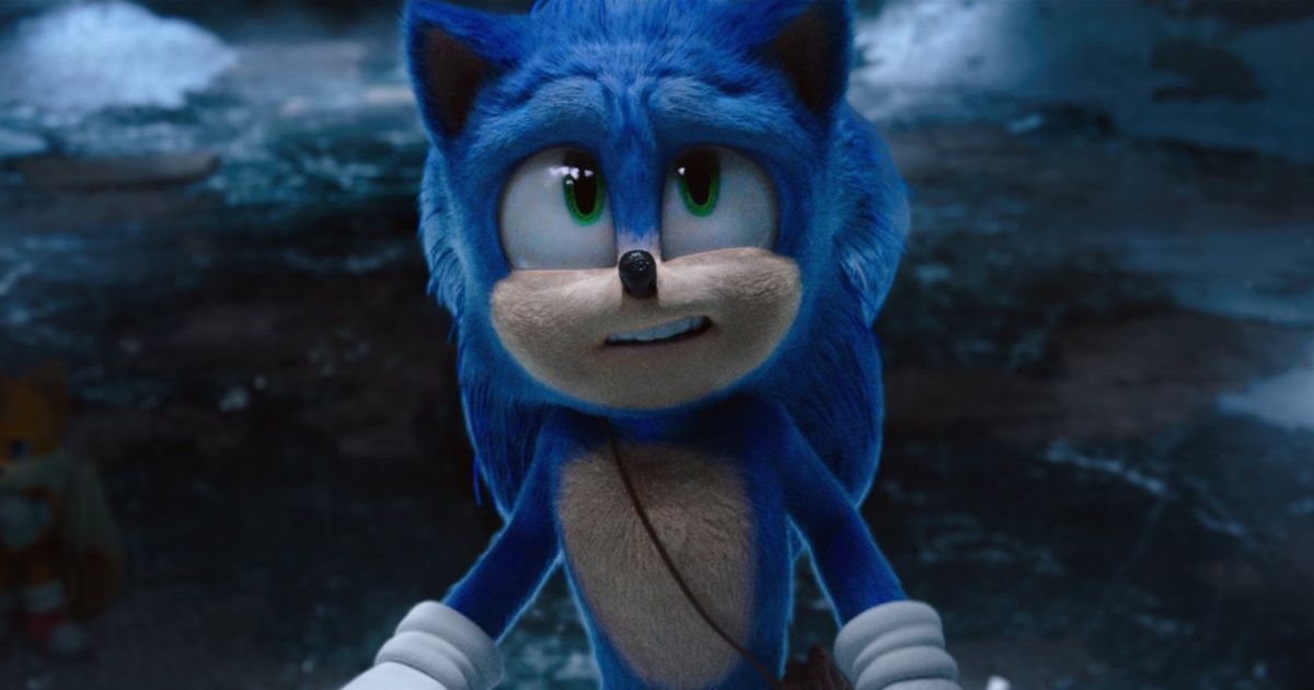 Sonic in the Mysterious Cave About to Be Hit By Lasers