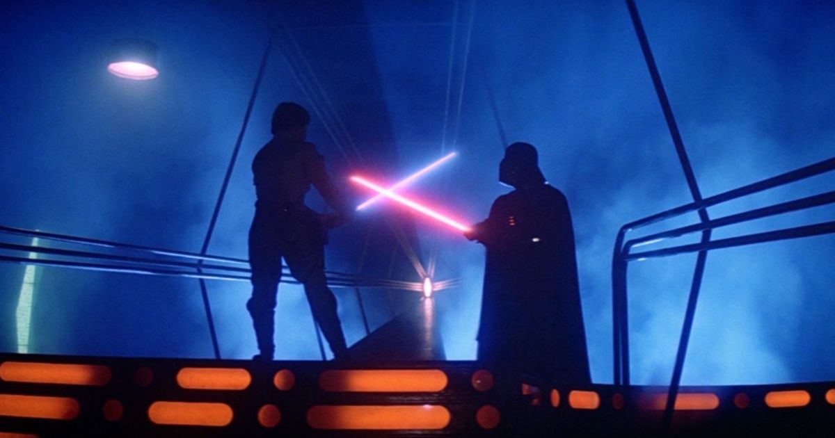 Father-Son Lightsaber Fight