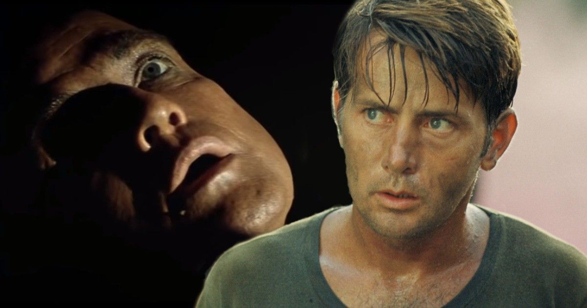 Marlon Brando as Kurz and Martin Sheen as Willard in Apocalypse Now
