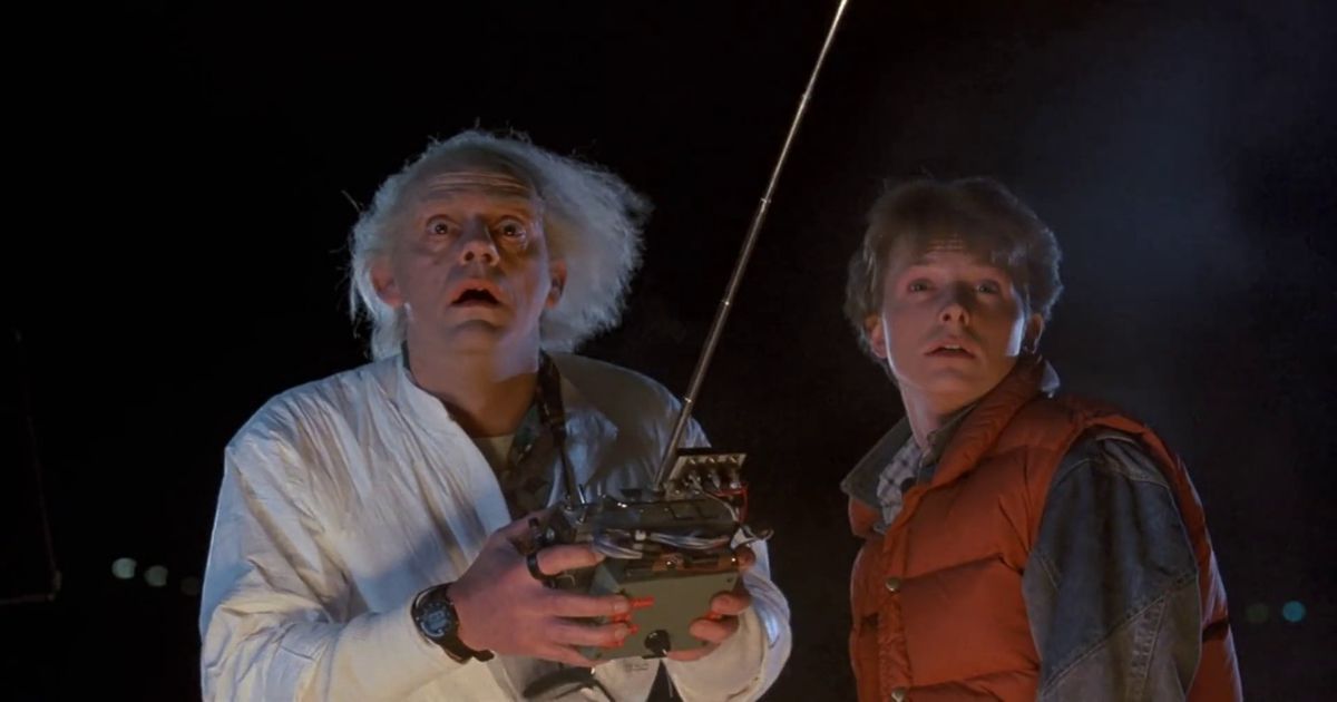 Doc Brown and Marty McFly in Back to the Future