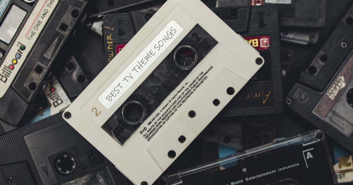 Cassette tapes of the Best TV Theme Songs