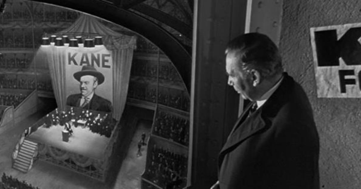 The famous matte painting shot in Citizen Kane