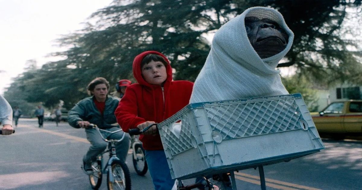 A scene from ET the Extraterrestrial