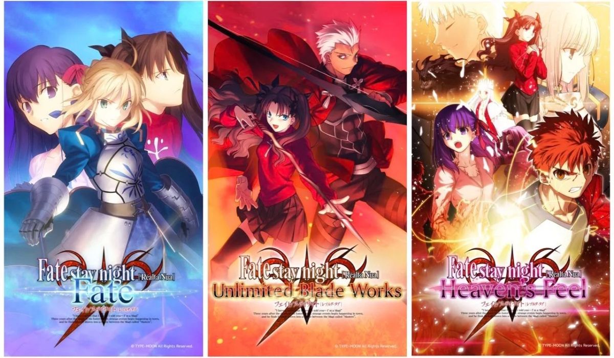 Athah Designs Anime Fatestay Night Movie Heavens Feel Fate Series Sakura  Matou Saber Rin Tohsaka Shirou Emiya Kirei Kotomine Rider Fatestay night  Heavens Feel 1319 inches Wall Poster Matte Finish  Amazonin