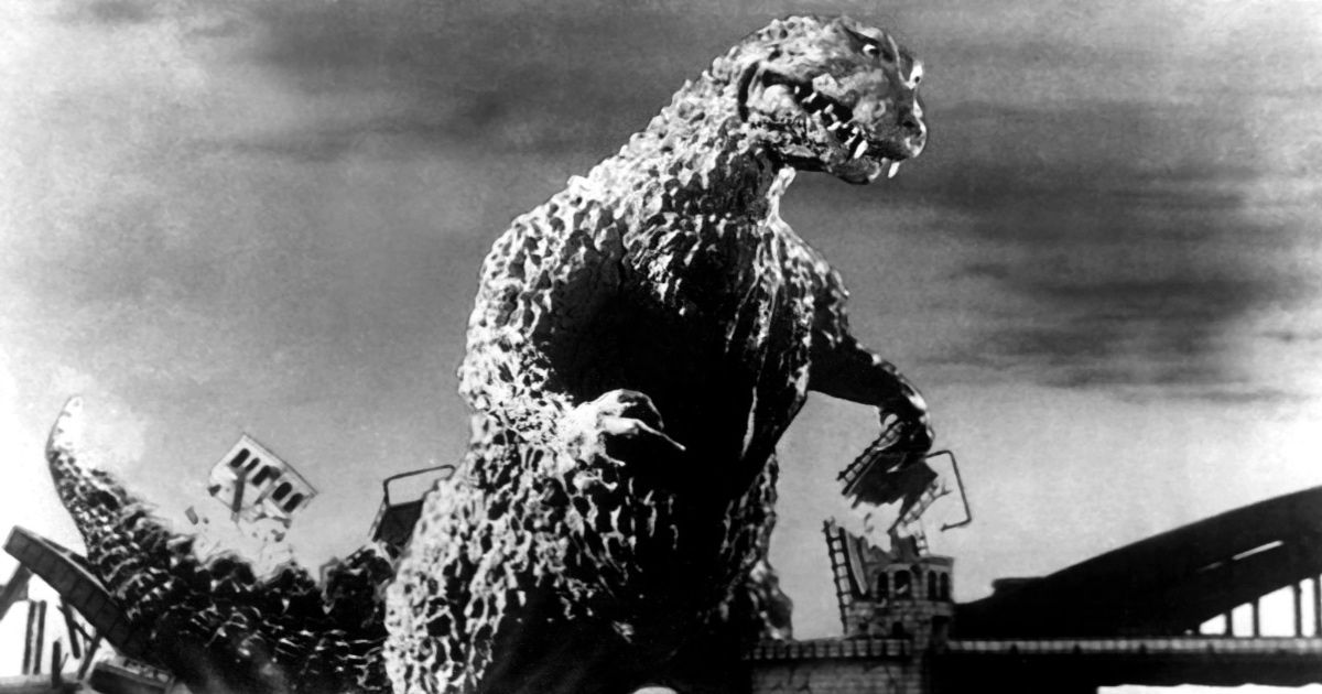 Katsumi Tezuka as Godzilla in Godzilla.