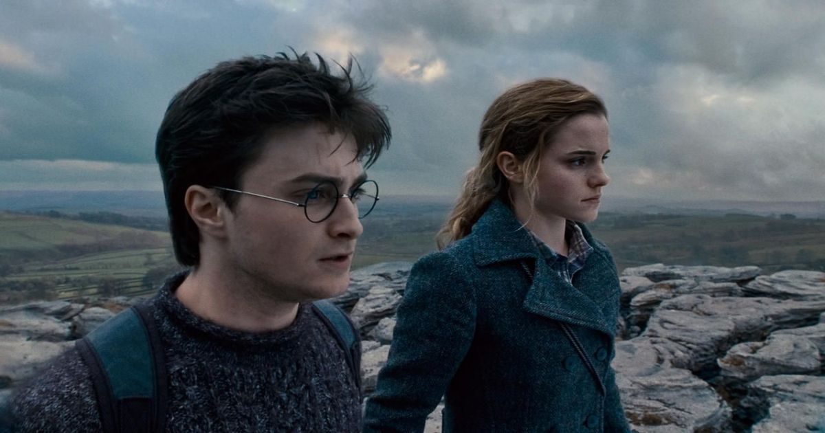 Harry Potter and Hermione in Harry Potter and the Deathly Hallows pt 1