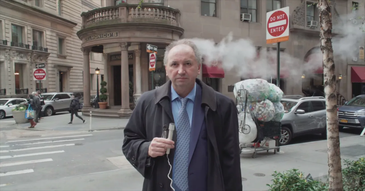 A man gives an interview in the NYC streets in How To With John Wilson 