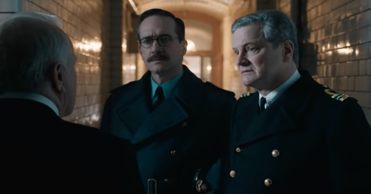 Matthew Macfayden and Colin Firth in Operation Mincemeat