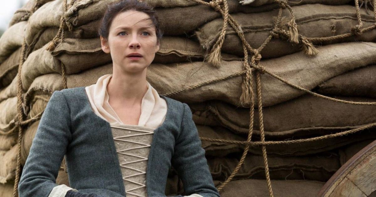 Caitriona Balfe as Claire in a scene from Outlander