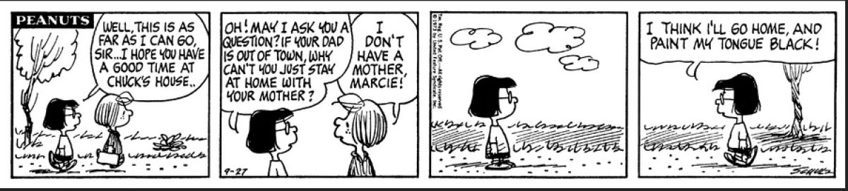 Peanuts September 27, 1973
