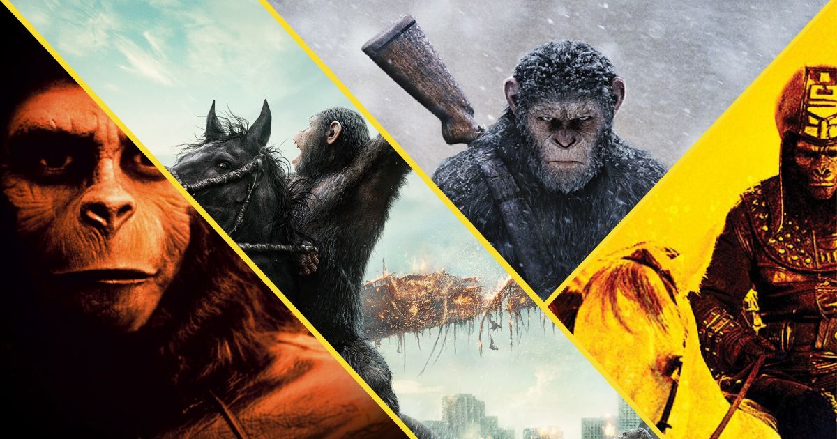 Images from the Planet of the Apes Movies in Order