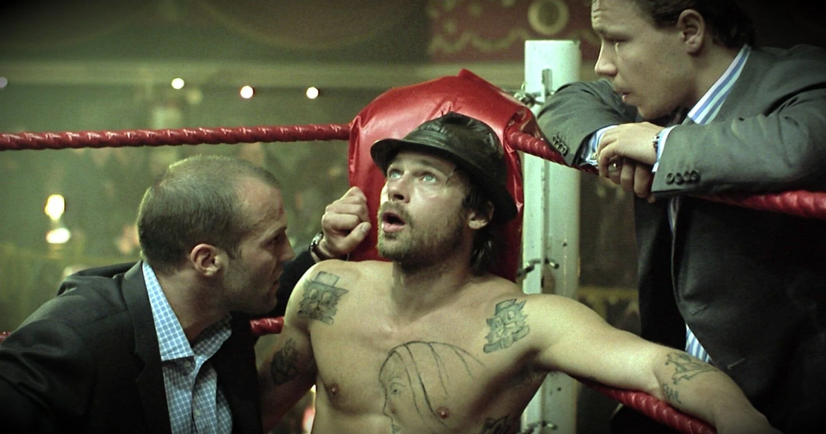 Brad Pitt in the boxing ring in Snatch