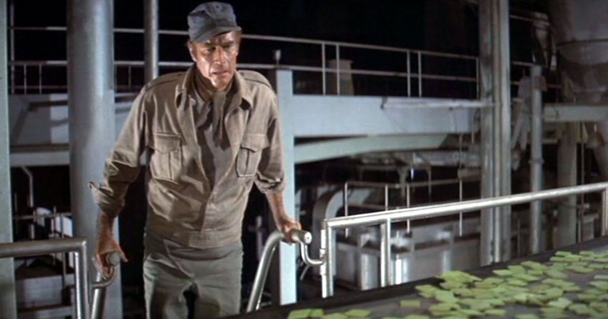 Charlton Heston as Robert Thorn in Soylent Green.