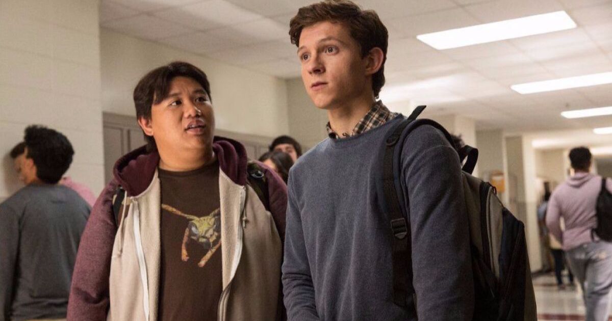 Spider-Man: Homecoming Jacob Batalon as Ned Leeds and Tom Holland as Peter Parker