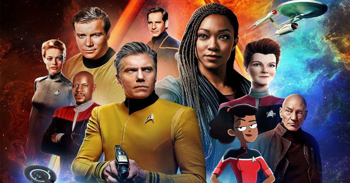 Every captain from different Star Trek TV series