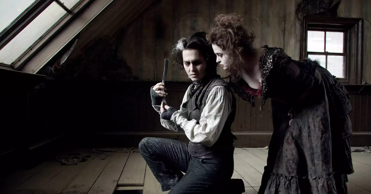 Johnny Depp and Helena Bonham in Sweeny Todd