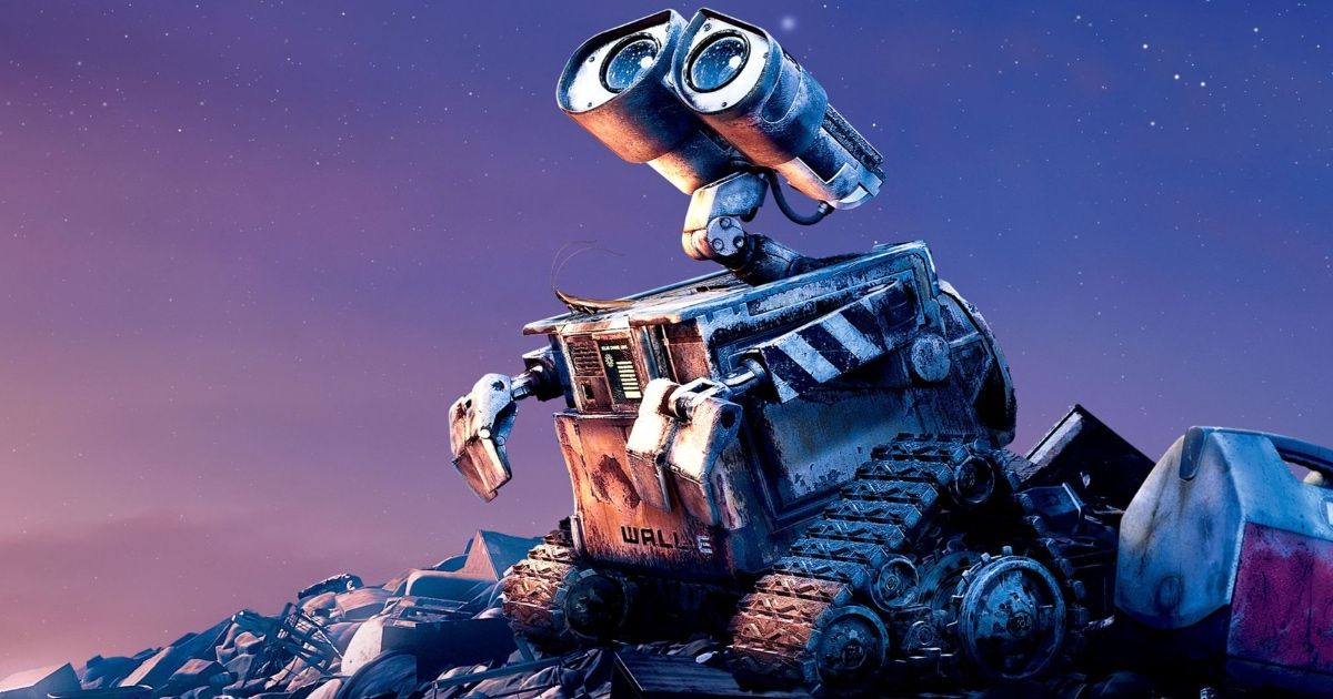 WALL-E looking at the sky